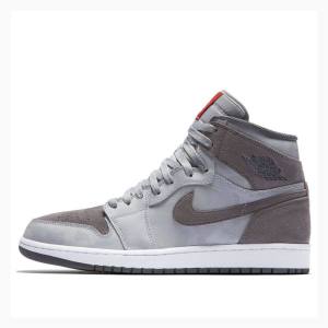 Air Jordan 1 Dama Nike Retro High Camo 3M Wolf Ghete Baschet Gri Maro | JD-260EF