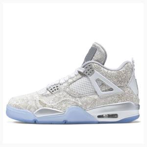 Air Jordan 4 Barbati Nike Retro Laser Ghete Baschet Albi | JD-140MS