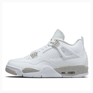 Air Jordan 4 Barbati Nike Retro Oreo Tech Ghete Baschet Albi Gri | JD-376EA