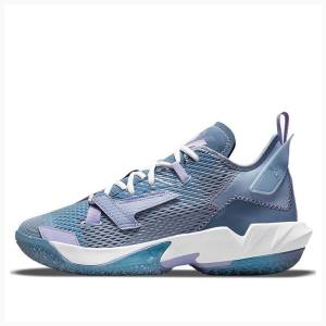 Air Jordan Barbati Nike Why Not Zer0.4 PF 4 Ghete Baschet Albastri Albi | JD-427NM
