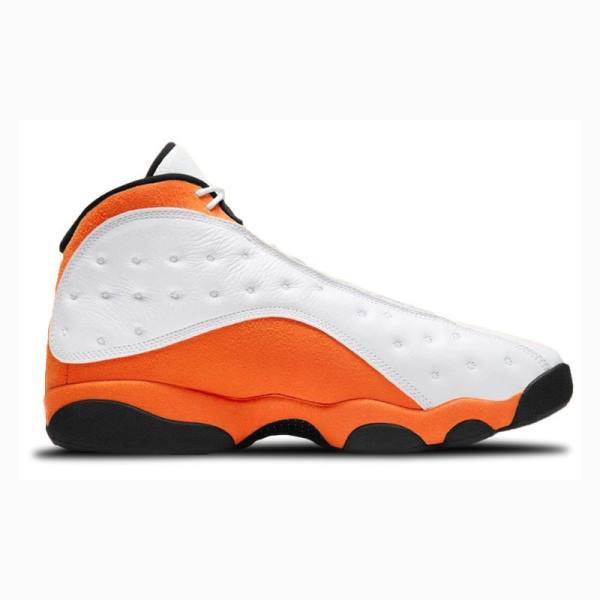 Air Jordan 13 Barbati Nike Retro Starfish Ghete Baschet Albi Portocalii | JD-234FZ