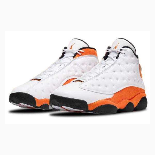 Air Jordan 13 Barbati Nike Retro Starfish Ghete Baschet Albi Portocalii | JD-234FZ