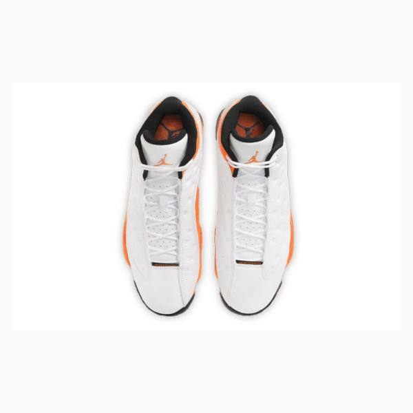 Air Jordan 13 Barbati Nike Retro Starfish Ghete Baschet Albi Portocalii | JD-234FZ