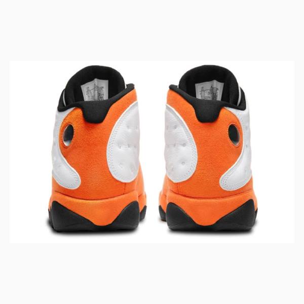 Air Jordan 13 Barbati Nike Retro Starfish Ghete Baschet Albi Portocalii | JD-234FZ