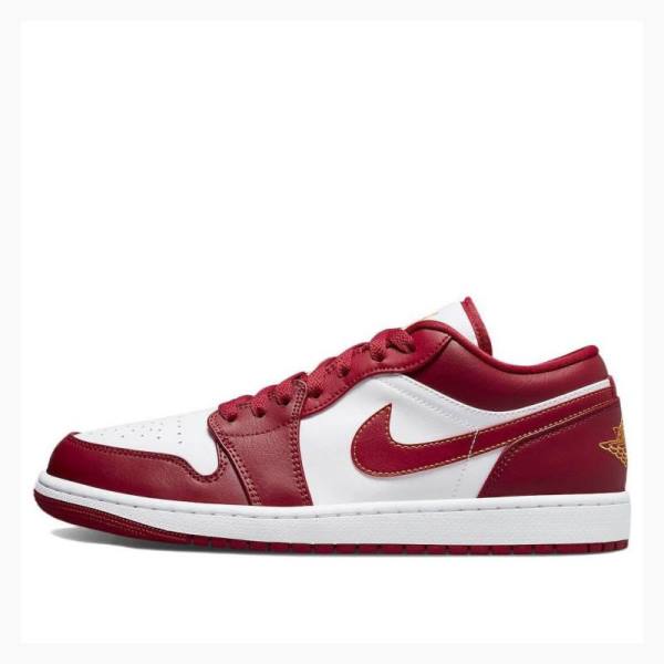 Air Jordan 1 Barbati Nike Retro Low Adidași Albi Rosii | JD-459UD
