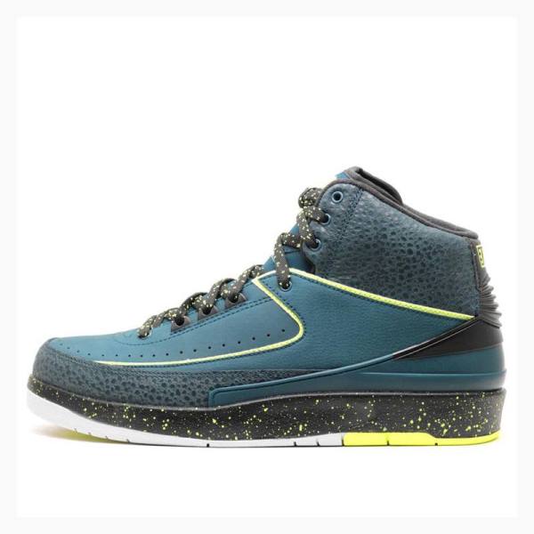 Air Jordan 2 Barbati Nike Retro Nightshade Volt Ice Ghete Baschet Albastri Gri | JD-036XQ