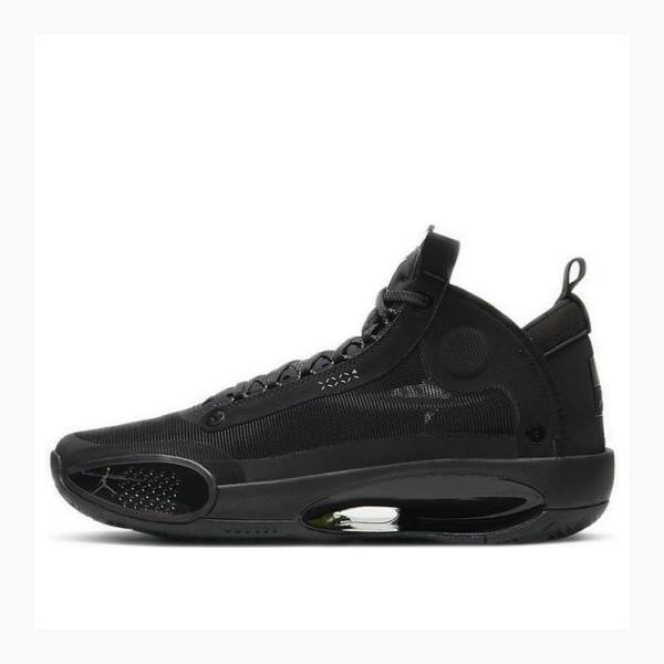 Air Jordan 34 Barbati Nike PF Ghete Baschet Negrii | JD-695WL