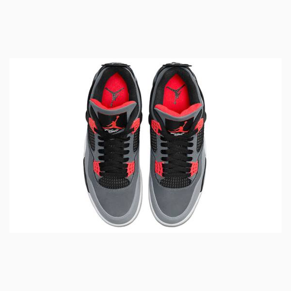 Air Jordan 4 Barbati Nike Infrared Ghete Baschet Gri Rosii | JD-705XT