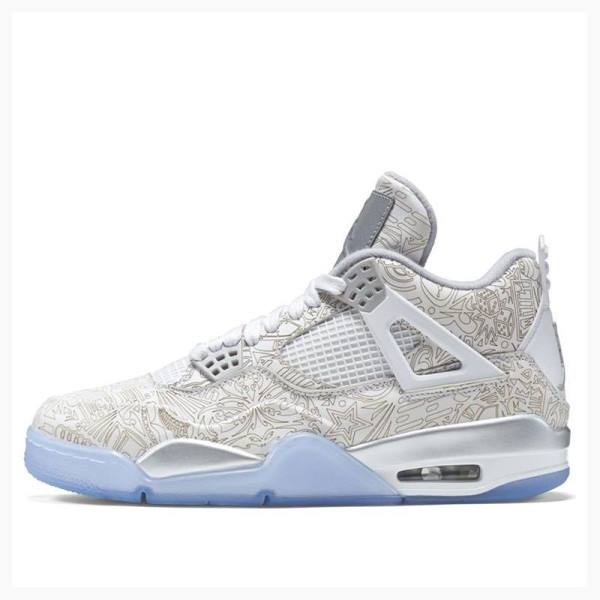 Air Jordan 4 Barbati Nike Retro Laser Ghete Baschet Albi | JD-140MS