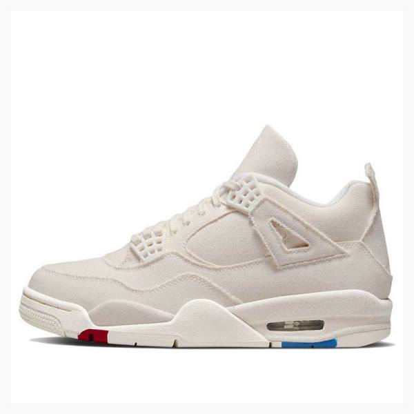 Air Jordan 4 Dama Nike Retro Blank Panza Ghete Baschet Albi | JD-048NC