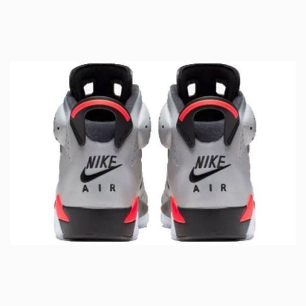 Air Jordan 6 Barbati Nike Retro Reflective Infrared Ghete Baschet Argintii Negrii Rosii | JD-716FN