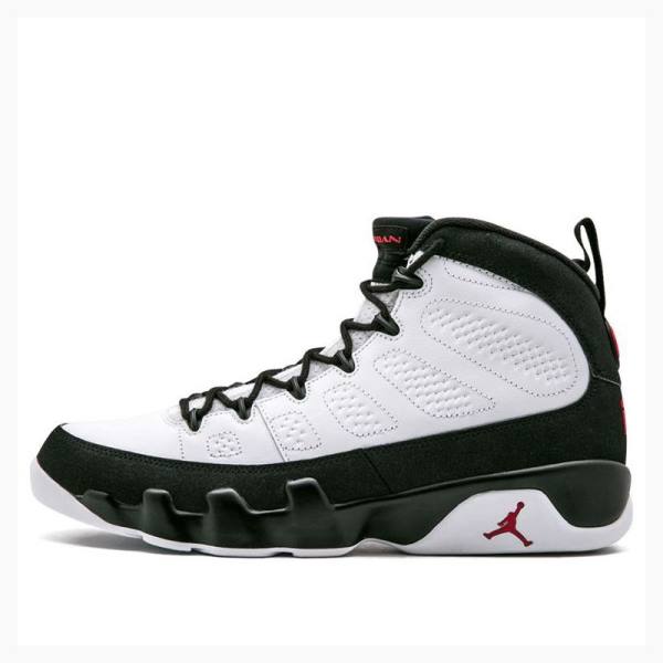 Air Jordan 9 Barbati Nike Retro Worldwide Appeal Ghete Baschet Albi Negrii | JD-729SB