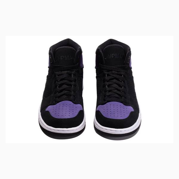 Air Jordan Barbati Nike Access Ghete Baschet Violet Negrii | JD-549YB