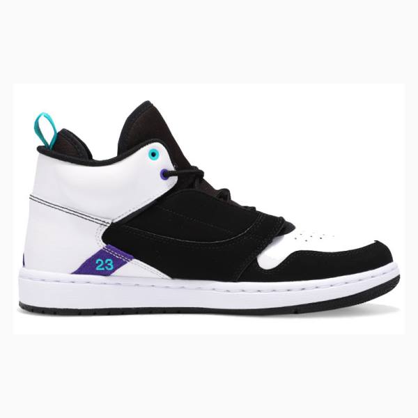 Air Jordan Barbati Nike Fadeaway Ghete Baschet Negrii Albi | JD-012PX