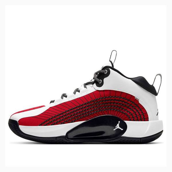 Air Jordan Barbati Nike Jumpman 2021 PF Ghete Baschet Albi Rosii Negrii | JD-926IS