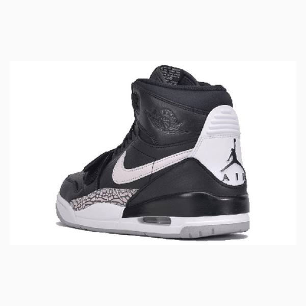 Air Jordan Barbati Nike Legacy 312 Ghete Baschet Negrii Albi | JD-506ZF